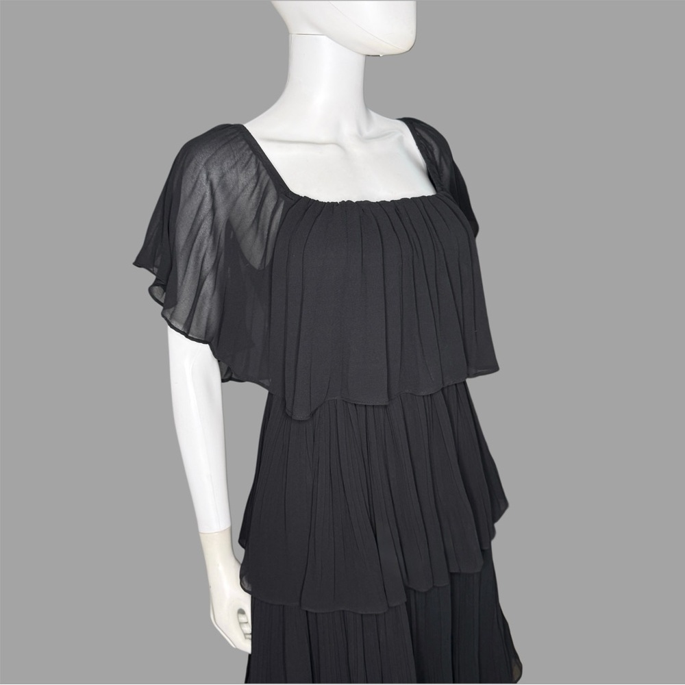 Forever 21 Black‎ Tiered Bohemian Midi Dress - Picture 2 of 5